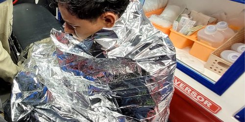 Salvan a joven de morir ahogado en canal Media Luna