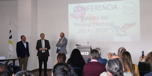 Impartieron conferencia Balance del Proceso Electoral, en la ciudad de San Luis Potosí