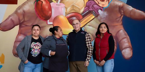 Inauguran mural urbano en el mercado Camilo Arriaga durante Capital al 100