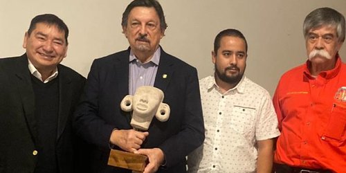 Dirigentes de camioneros SLP-Rioverde se reunieron con el líder nacional Napoleón Gómez Urrutia