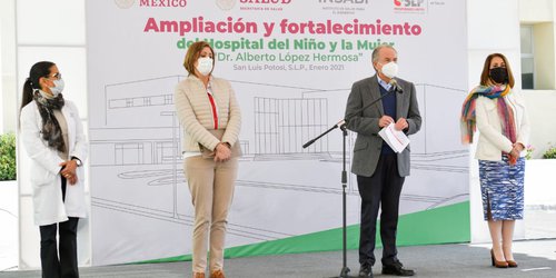 JM Carreras y Lorena Valle entregan ampliación en Hospital del Niño y la Mujer