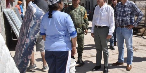 Gobierno del Estado apoyará a familias afectadas por tromba en Salinas