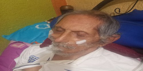 Piden apoyo para comprar oxígeno para el señor Guadalupe Marcelino Hernández