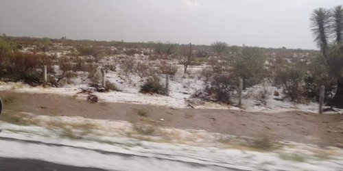 Se presenta granizada en municipios de la zona altiplano
