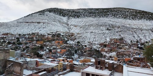 No hay afectaciones por nevada en Real de Catorce: Protección Civil