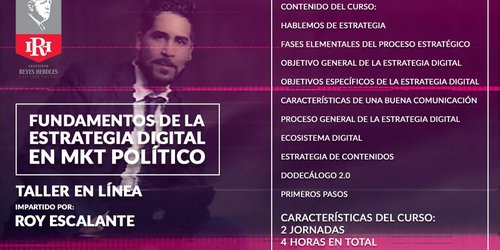 Inicia PRI taller en línea Fundamentos de la Estrategia Digital en Marketing Político