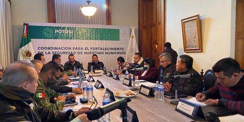 Gobernador Ricardo Gallardo preside la sexta mesa regional de Seguridad en Salinas