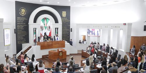 Congreso del Estado realiza el Primer Parlamento de Mujeres Jóvenes “La Joven de Amajac”