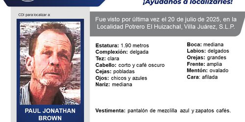 Desaparece activista estadounidense en Villa Juárez, SLP