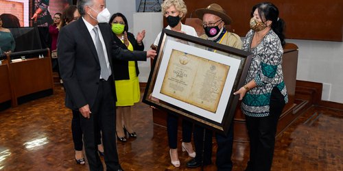 Asistió el Gobernador a la entrega de la Presea al Mérito Plan de san Luis