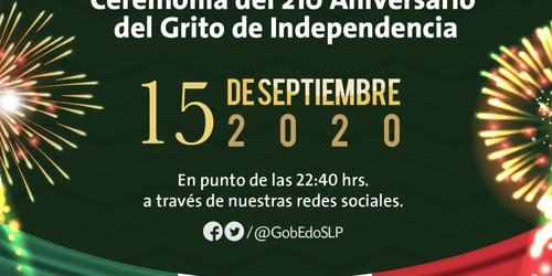 Gobierno del Estado pide disfrutar eventos patrios desde casa