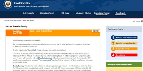 Gobierno de Estados Unidos baja riesgo de viaje a SLP