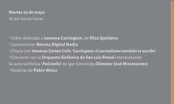 Realizan actividades por el 10º Aniversario Luctuoso de Leonora Carrington