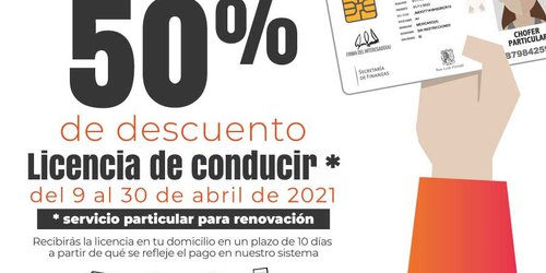Última semana de descuentos en licencias de conducir