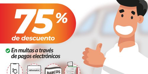Invitan a aprovechar últimos días de descuento en multas de control vehicular