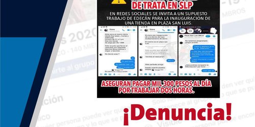 Alertan por posibles redes de trata de personas en SLP