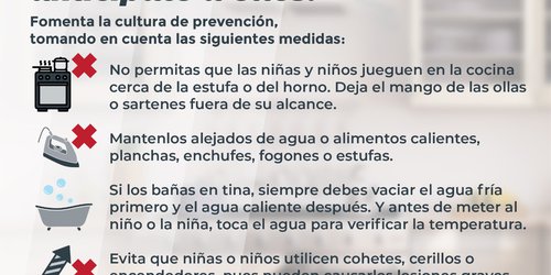 SS llama a fortalecer cultura de la prevención de quemaduras en niñas, niños y adolescentes