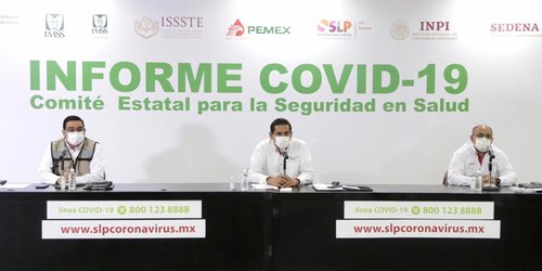 En 24 horas, registra SLP 273 nuevos casos de covid-19 y 21 defunciones
