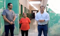 Regidor Isaías Rivera dona aguinaldo para rehabilitación de dispensario médico