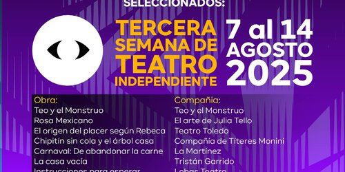 Habrá III Semana de Teatro Independiente en San Luis Capital
