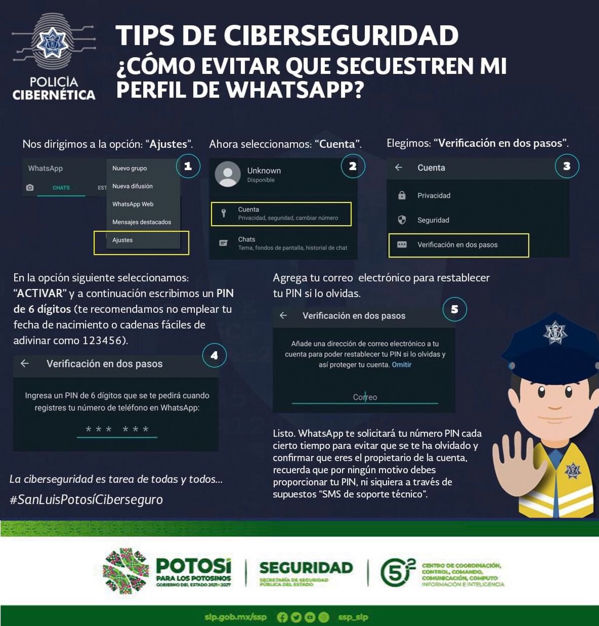 Emite Seguridad Pública Estatal recomendaciones para prevenir hackeo de