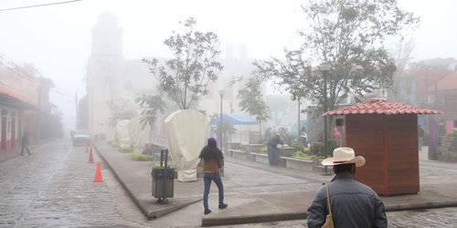 Por debajo de los cinco grados temperatura en Xilitla