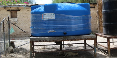 Entregan tanque para almacenar agua en Santa Rosa