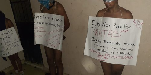 Abandonan a dos personas desnudas en la calle Escandón de Rioverde