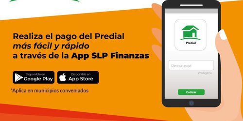 Pago de predial a través de la APP 'SLP Finanzas'