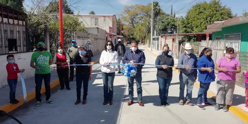 Concluyó obra de pavimentación en calle Adolfo López Mateos