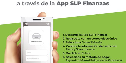 50% de descuento en multas de control vehicular a través de la APP SLP Finanzas