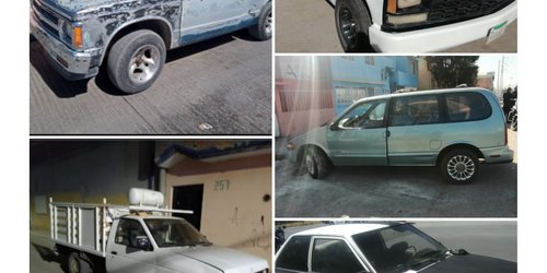 FME asegura seis vehículos robados: Hay dos detenidos