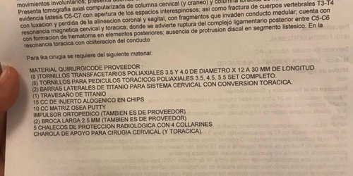 Piden ayuda para pagar costosa cirugía de joven rioverdense