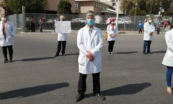 Protesta personal médico del Hospital Central