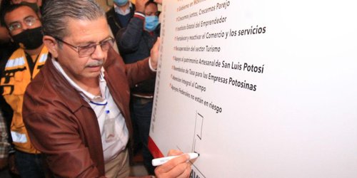 Vacunación COVID-19 al 100% para reactivar economía potosina: Octavio Pedroza