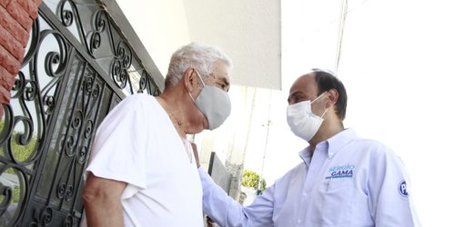 Sergio Gama propone continuar pavimentación de calles en la colonia San Rafael