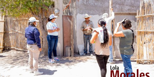 Habitantes de San Marcos y Los Ángeles muestran su apoyo a Lola Morales