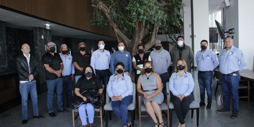 Francisco Javier Rico, se reúne con el presidente de la asociación de policías “Jaime Flores Escamilla”