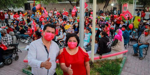 Cálida recepción a Alicia Álvarez en Los Llanitos