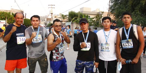 Sergio Gama, se sumó a la carrera "Corre Azulado"