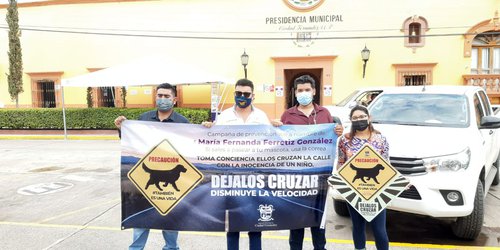 Inicia Campaña de Conciencia Vial María Fernanda Ferrétiz