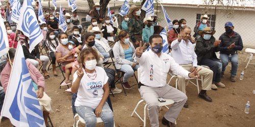 Pese a clima lluvioso Sergio Gama y Ramón Torres registran lleno total en sus eventos políticos