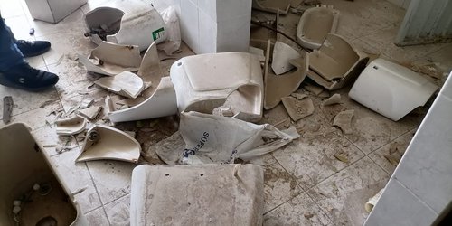 Delincuentes, roban, destrozan y vandalizan escuelas