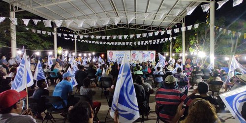 Sergio Gama y Ramón Torres realizan cierre de campaña en el Jabalí ante más de 400 personas