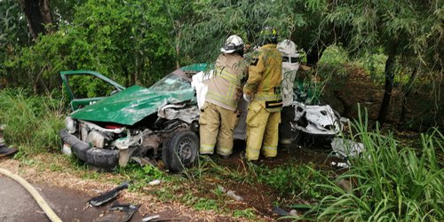 Son dos adultos y un menor de edad los muertos en choque