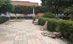 Madre pagará daños que su hijo causó en plaza San Antonio
