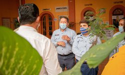 Scouts Media Luna reciben donación de arbolitos