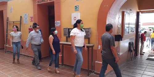 Personal del Ayuntamiento participó en simulacro de incendio