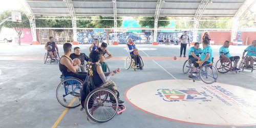 Realizan torneo de basquetbol adaptado en el Campo Ferrocarrilero