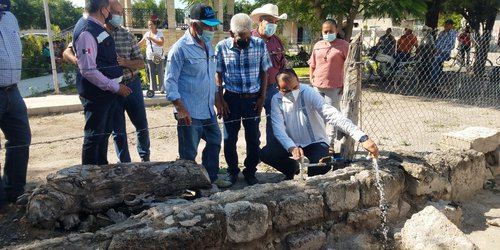 Entregan red de agua potable en la comunidad Angostura
